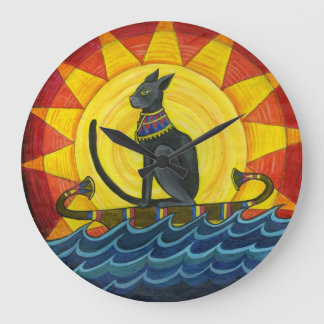 Journey Down the Nile, Egyptian Cat Wall Clock