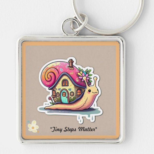 "Journey in a Shell" Keychain (Front)