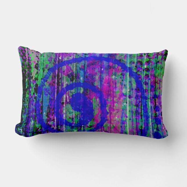 Journey Into My Imagination Abstract Lumbar Pillow (Front)