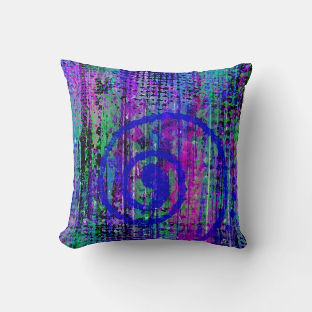 Journey Into My Imagination Abstract Throw Pillow (Front)