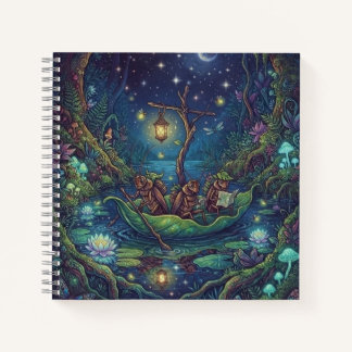 Journey Into the Unknown | Enchanted Night Forest Notebook