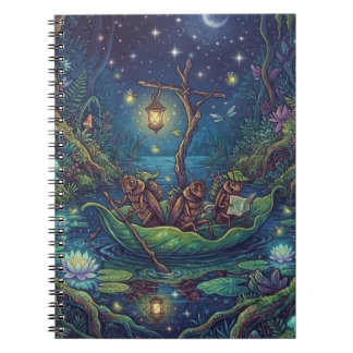 Journey Into the Unknown | Enchanted Night Forest Notebook