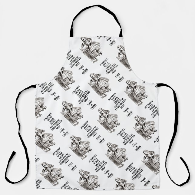 Journey Into Your Most Authentic Uninhibited Self Apron (Front)