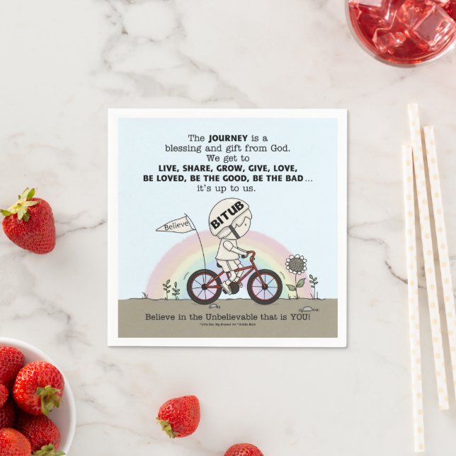 Journey is a Gift Napkin (Insitu)