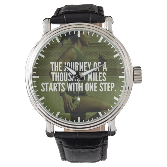 Journey Of A Thousand Miles - Workout Inspiration Watch (Front)