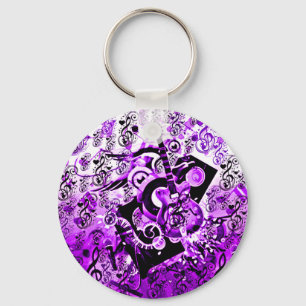 Journey Of Music,Rocks Purple_ Keychain