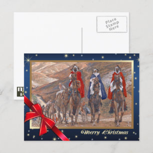 Journey of the Magi. Fine Art Christmas Holiday Postcard