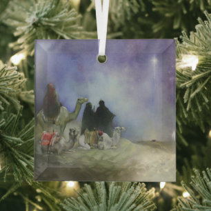 Journey of the Magi Glass Ornament