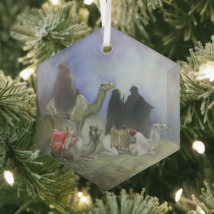 Journey of the Magi Glass Ornament