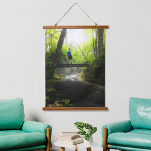 Journey through the magical forest hanging tapestry