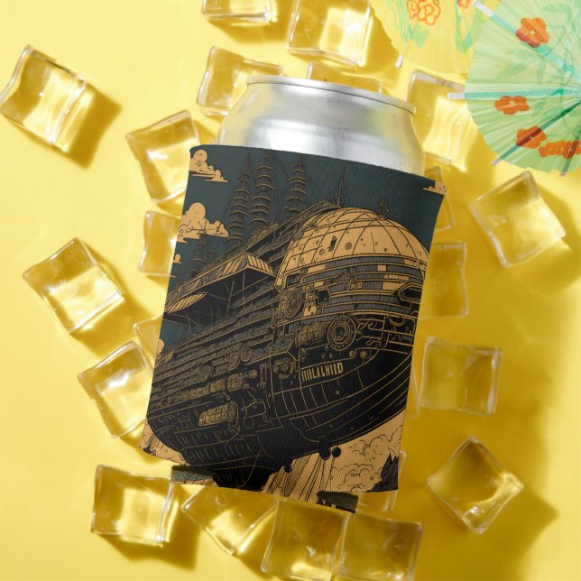 Journey Through Time: Steampunk Airship Can Cooler (In Situ Summer)