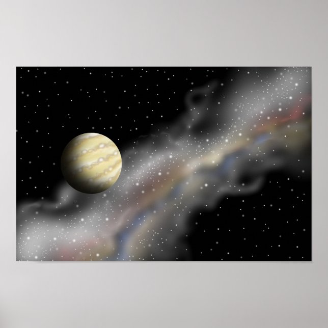 Journey to an unknown planet. poster (Front)