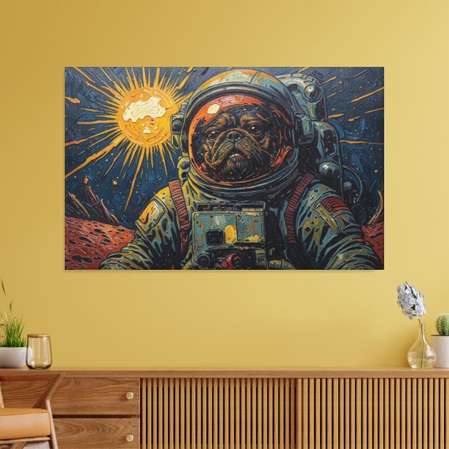 JOURNEY TO THE DOG STAR 3 CANVAS PRINT (Insitu(LivingRoom))