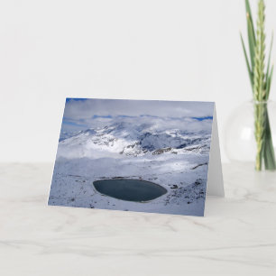 Journey to the Gornergrat station in Switzerland Holiday Card