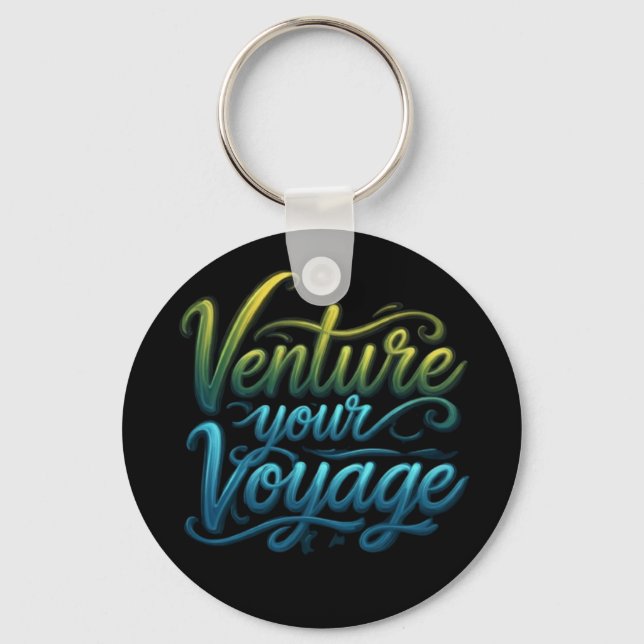 Journey to Uncharted Horizons Keychain (Front)
