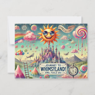 "Journey to Whimsyland!" April Fools' Day, Postcard