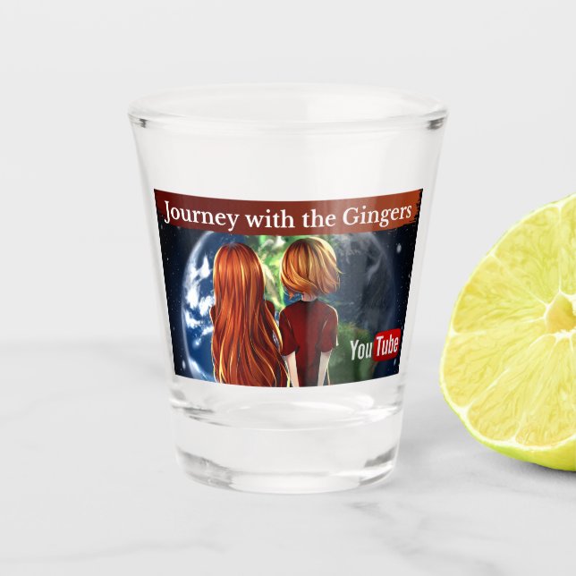 Journey With The Gingers - Shot Glass (Front)