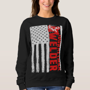 Journeyman Welder Idea for a Patriotic Handyman Sweatshirt