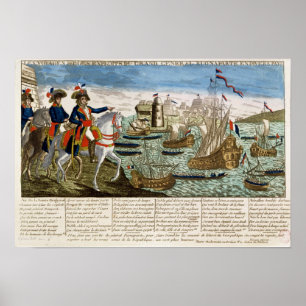 Journeys and Exploits of General Bonaparte  1798 Poster