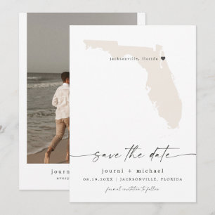 JOURNI Floride Carte Plage Destination Enregistrer