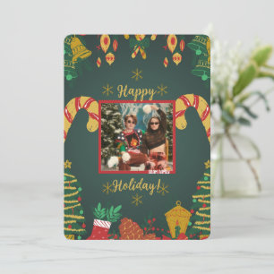 Jours francs Carte Joyeux Noël Photo Holiday