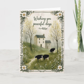 Jours Paisibles | Maison de Campagne Cartes de Vœu