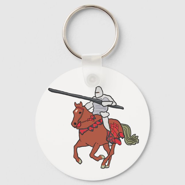Jousting Knight Keychain (Front)