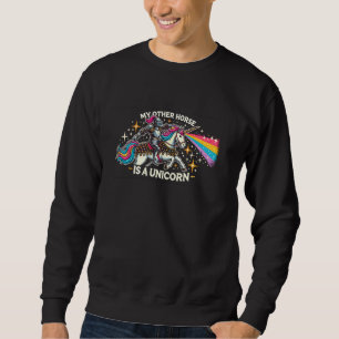 Jousting Knight Medieval Renaissance Armour Horseb Sweatshirt