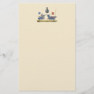 Jousting Knights - Medieval Theme Stationery