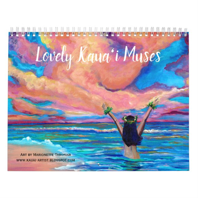 Jovely Kauai Muses calendrier hawaïen (Protection)