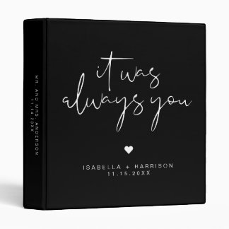 JOVI Edgy Black Modern Wedding Photo Binder
