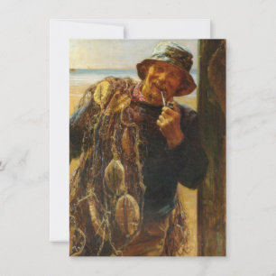Jovial Fisherman (by Frederick Morgan) Card