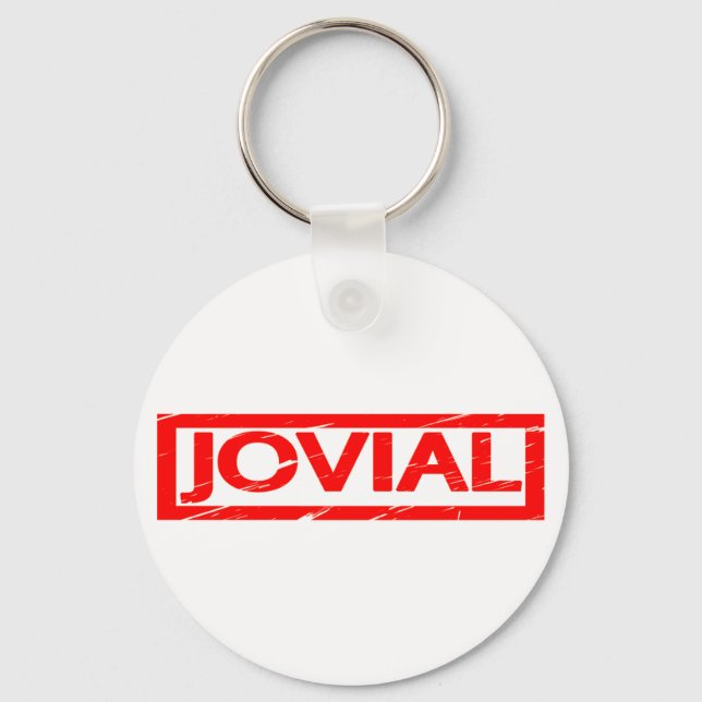 Jovial Stamp Keychain (Front)