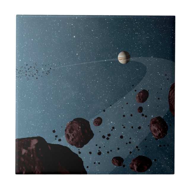 Jovian Trojans Asteroids. Tile (Front)