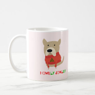 Jowly Christmas Dog Coffee Mug