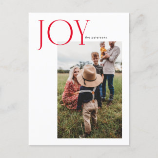 Joy Aligné Une photo Carte de poste de vacances