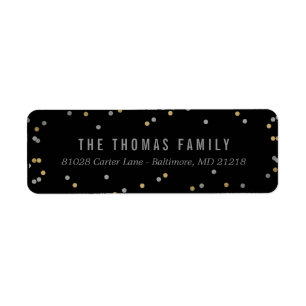 Joy and Cheer Holiday Return Address Labels