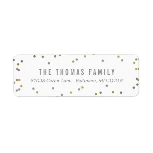 Joy and Cheer Holiday Return Address Labels