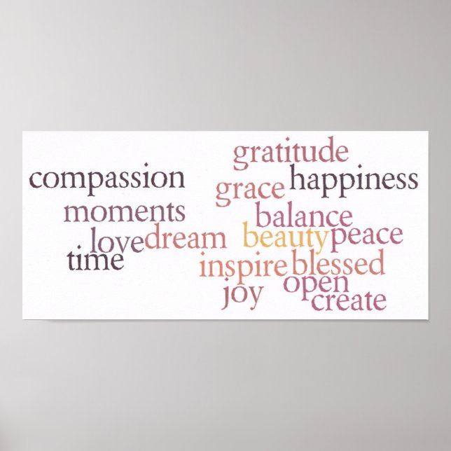 Joy and Gratitude Poster (Front)