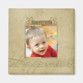 Joy and happiness photo magnet