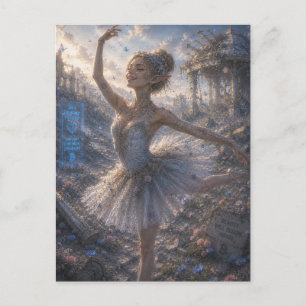 Joy / Ballerina / Flower Field Postcard