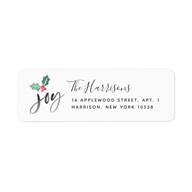 Joy Brush Script Holiday | Noël (Devant)