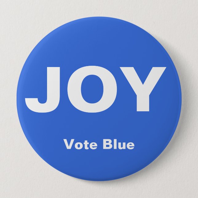 JOY Button, VOTE BLUE Button (Front)