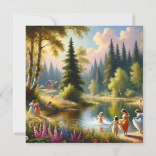 Joy by the Lake Birthday Invitation