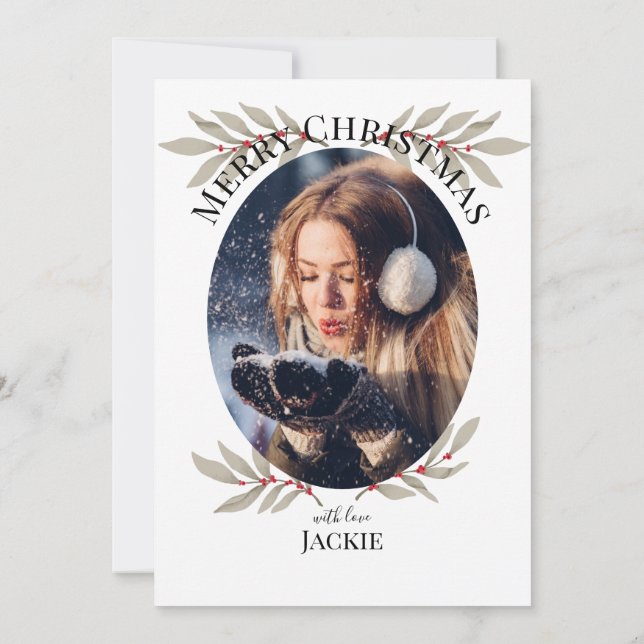 JOY - Carte Joyeuse de Noël à deux faces (Dos)
