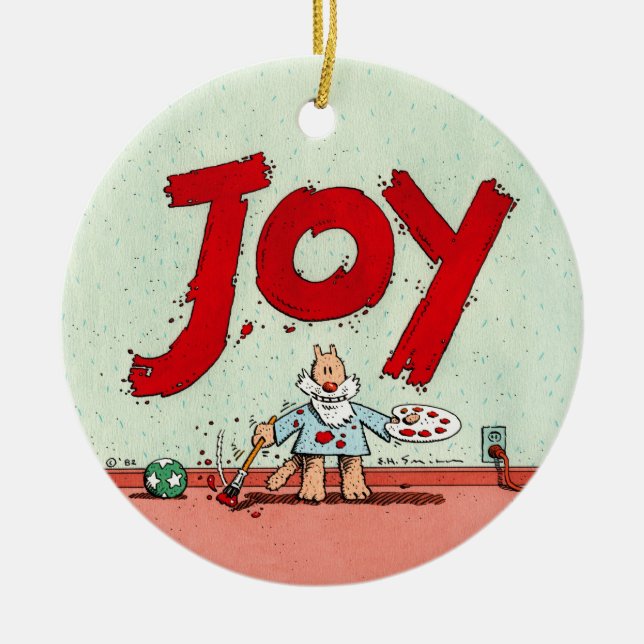 JOY CERAMIC ORNAMENT (Front)
