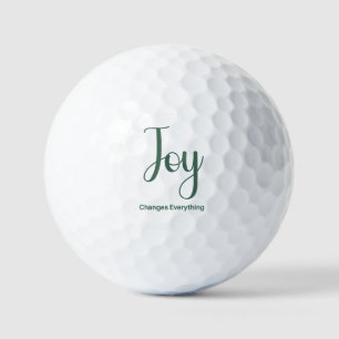 Joy Changes Everything Golf Balls