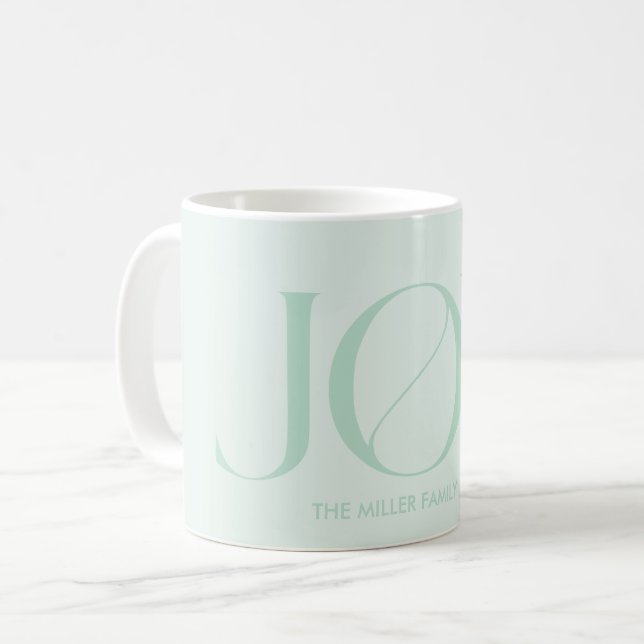 Joy | Christmas Coffee Mug (Front Left)