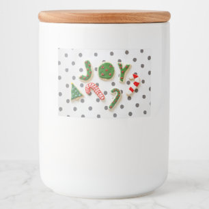 Joy Christmas cookies Food Label
