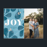 Joy Christmas Design Holiday Postcard<br><div class="desc">Joy Holiday Greetings Merry Christmas Design</div>